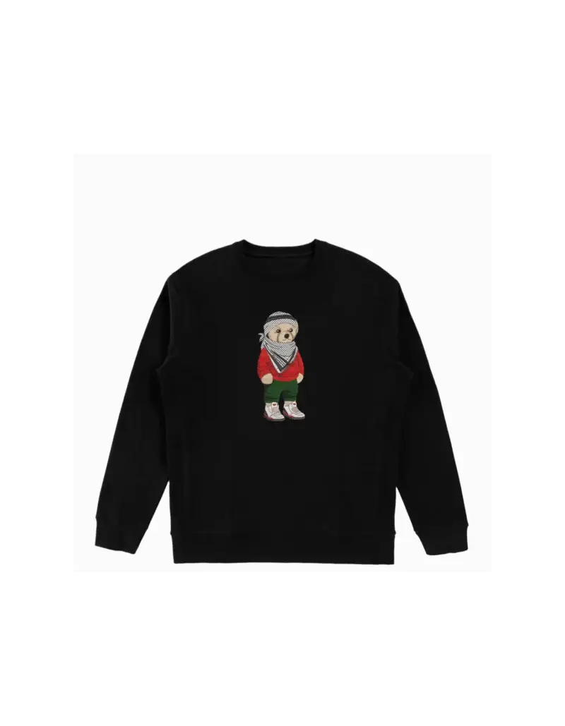 “Samed” Pali Bear Organic Cotton Crewneck Sweatshirt