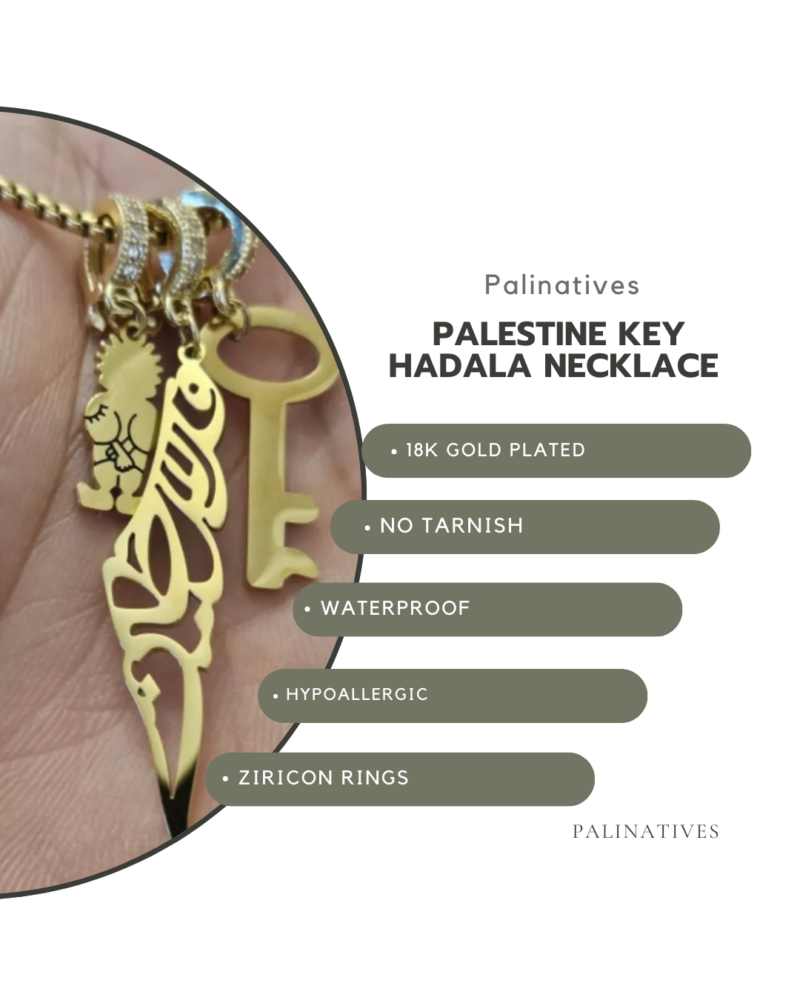 Palestine Key Handala Necklace