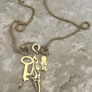 Zircon Palestine Hadala Key Necklace