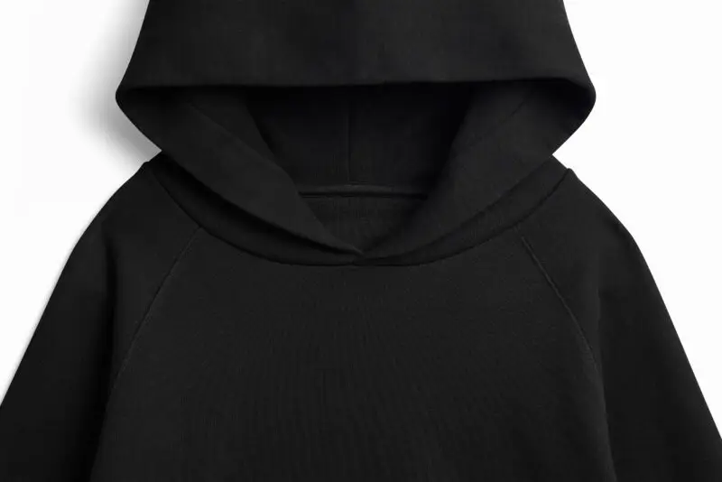 Black Organic Heavyweight Hooded Sweatshirt