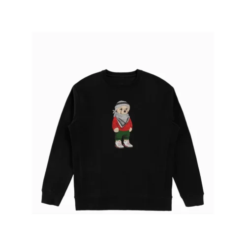 “Samed” Pali Bear Organic Cotton Crewneck Sweatshirt